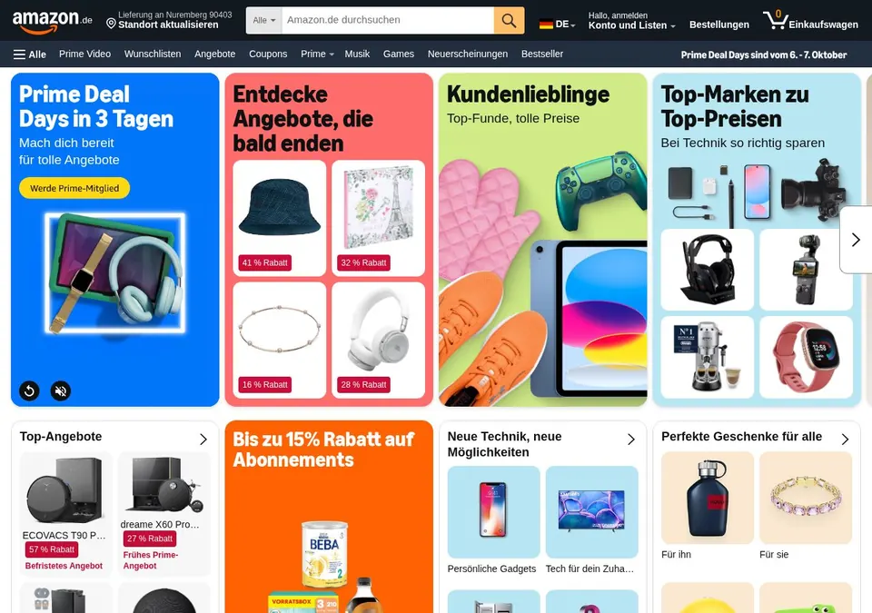 Amazon Slots: Startseite (Screenshot von amazonslots.com)