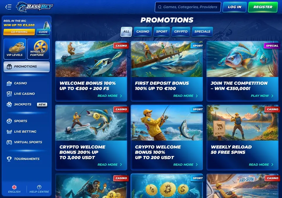 bassbet.com: Bonusseite (Screenshot von bassbet.com)