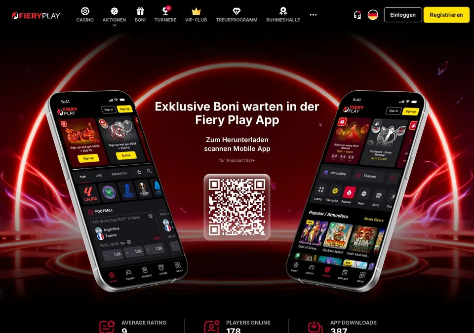 FieryPlay: App-Seite (Screenshot von fieryplay.com)