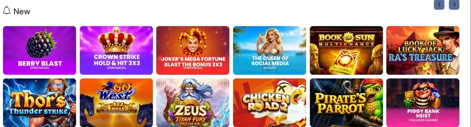 iWinFortune: Spielelobby (Screenshot von iwinfortune23.com)